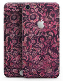 Pink and Wine Damask Watercolor Pattern - Skin-kit for the iPhone 8 or 8 Plus