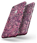 Pink and Wine Damask Watercolor Pattern - Skin-kit for the iPhone 8 or 8 Plus