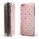 Pink and Yellow Bubble Morrocan Pattern iPhone 6/6s or 6/6s Plus 2-Piece Hybrid INK-Fuzed Case