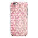 Pink and Yellow Bubble Morrocan Pattern iPhone 6/6s or 6/6s Plus 2-Piece Hybrid INK-Fuzed Case