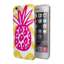Pink and Yellow Pineapple iPhone 6/6s or 6/6s Plus 2-Piece Hybrid INK-Fuzed Case