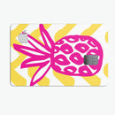 Pink and Yellow Pineapple - Premium Protective Decal Skin-Kit for the Apple Credit Card