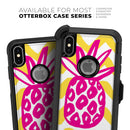 Pink and Yellow Pineapple - Skin Kit for the iPhone OtterBox Cases