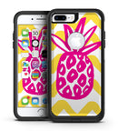 Pink And Yellow Descending Droplets - iPhone 7 or 7 Plus Commuter Case Skin Kit