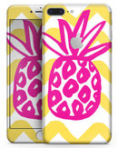 Pink and Yellow Pineapple - Skin-kit for the iPhone 8 or 8 Plus