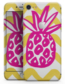 Pink and Yellow Pineapple - Skin-kit for the iPhone 8 or 8 Plus