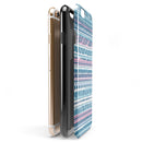 Pink to Blue Tribal Sketch Pattern iPhone 6/6s or 6/6s Plus 2-Piece Hybrid INK-Fuzed Case