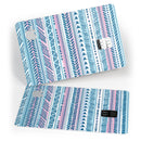 Pink to Blue Tribal Sketch Pattern - Premium Protective Decal Skin-Kit for the Apple Credit Card