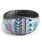 Pink to Blue Tribal Sketch Pattern - Decal Skin Wrap Kit for the Disney Magic Band