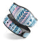 Pink to Blue Tribal Sketch Pattern - Decal Skin Wrap Kit for the Disney Magic Band