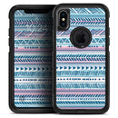 Pink to Blue Tribal Sketch Pattern - Skin Kit for the iPhone OtterBox Cases