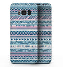 Pink to Blue Tribal Sketch Pattern - Samsung Galaxy S8 Full-Body Skin Kit