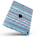 Pink to Blue Tribal Sketch Pattern - Full Body Skin Decal for the Apple iPad Pro 12.9", 11", 10.5", 9.7", Air or Mini (All Models Available)
