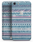 Pink to Blue Tribal Sketch Pattern - Skin-kit for the iPhone 8 or 8 Plus