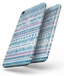 Pink to Blue Tribal Sketch Pattern - Skin-kit for the iPhone 8 or 8 Plus