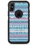 Pink to Blue Tribal Sketch Pattern - iPhone X OtterBox Case & Skin Kits