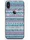 Pink to Blue Tribal Sketch Pattern - iPhone X Skin-Kit