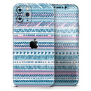 Pink to Blue Tribal Sketch Pattern - Protective Skin Wrap & Decal – Compatible with iPhone SE to iPhone 17 Pro Max (All Models)