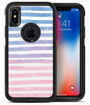 Pink to Blue WaterColor Ombre Stripes 2 - iPhone X OtterBox Case & Skin Kits