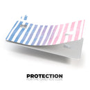 Pink to Blue WaterColor Ombre Stripes - Premium Protective Decal Skin-Kit for the Apple Credit Card
