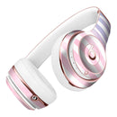 Pink to Blue WaterColor Ombre Stripes Full-Body Skin Kit for the Beats by Dre Solo 3 Wireless Headphones