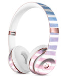 Pink to Blue WaterColor Ombre Stripes Full-Body Skin Kit for the Beats by Dre Solo 3 Wireless Headphones