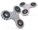 Pink to Blue WaterColor Ombre Stripes Full-Body Fidget Spinner Skin-Kit