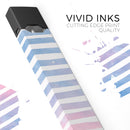 Pink to Blue WaterColor Ombre Stripes - Premium Decal Protective Skin-Wrap Sticker compatible with the Juul Labs vaping device