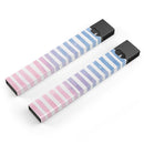 Pink to Blue WaterColor Ombre Stripes - Premium Decal Protective Skin-Wrap Sticker compatible with the Juul Labs vaping device