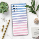 Pink to Blue WaterColor Ombre Stripes - Premium Vinyl Skin Decal for Samsung Galaxy S25 Ultra, S24, S23, S22 & All Galaxy S Models