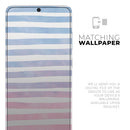 Pink to Blue WaterColor Ombre Stripes - Premium Vinyl Skin Decal for Samsung Galaxy S25 Ultra, S24, S23, S22 & All Galaxy S Models