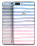 Pink to Blue WaterColor Ombre Stripes - Skin-kit for the iPhone 8 or 8 Plus