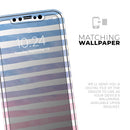 Pink to Blue WaterColor Ombre Stripes - Vinyl Skin Wrap for iPhone 17 Pro Max, 17 Pro, 17 Air, 17, 16 & All Models — Soft Matte or Ultra Gloss
