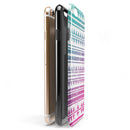 Pink to Green Gradient Hipster Pattern iPhone 6/6s or 6/6s Plus 2-Piece Hybrid INK-Fuzed Case