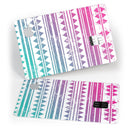 Pink to Green Gradient Hipster Pattern - Premium Protective Decal Skin-Kit for the Apple Credit Card