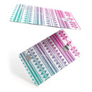 Pink to Green Gradient Hipster Pattern - Premium Protective Decal Skin-Kit for the Apple Credit Card