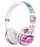 Pink to Green Gradient Hipster Pattern Full-Body Skin Kit for the Beats by Dre Solo 3 Wireless Headphones