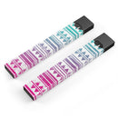 Pink to Green Gradient Hipster Pattern - Premium Decal Protective Skin-Wrap Sticker compatible with the Juul Labs vaping device