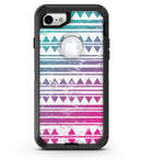 Pink to Green Gradient Hipster Pattern - iPhone 7 or 8 OtterBox Case & Skin Kits