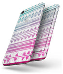 Pink to Green Gradient Hipster Pattern - Skin-kit for the iPhone 8 or 8 Plus