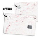 Pink v2 Textured Marble - Premium Protective Decal Skin-Kit for the Apple Credit Card