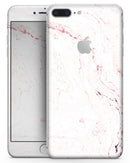 Pink v2 Textured Marble - Skin-kit for the iPhone 8 or 8 Plus