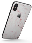 Pink v2 Textured Marble - iPhone X Skin-Kit
