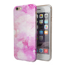 Pink v4 Absorbed Watercolor Texture iPhone 6/6s or 6/6s Plus 2-Piece Hybrid INK-Fuzed Case