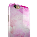 Pink v4 Absorbed Watercolor Texture iPhone 6/6s or 6/6s Plus 2-Piece Hybrid INK-Fuzed Case