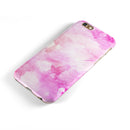 Pink v4 Absorbed Watercolor Texture iPhone 6/6s or 6/6s Plus 2-Piece Hybrid INK-Fuzed Case