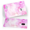 Pink v4 Absorbed Watercolor Texture - Premium Protective Decal Skin-Kit for the Apple Credit Card