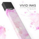 Pink v4 Absorbed Watercolor Texture - Premium Decal Protective Skin-Wrap Sticker compatible with the Juul Labs vaping device