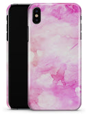 Pink v4 Absorbed Watercolor Texture - iPhone X Clipit Case