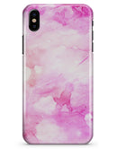 Pink v4 Absorbed Watercolor Texture - iPhone X Clipit Case